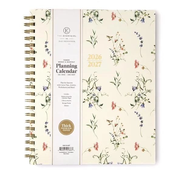 Blue Sky The Everygirl 2026-2027 Weekly and Monthly Academic Year Planner Calendar, July 2026 - J... | Walmart (US)