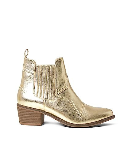 Joe Browns Women's Gold Metallic Western Ankle Boots, 4 UK | Amazon (UK)