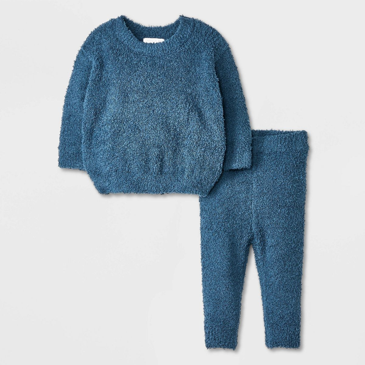 Grayson Mini Baby Boys' Cozy Pullover & Leggings Set - Blue Newborn | Target