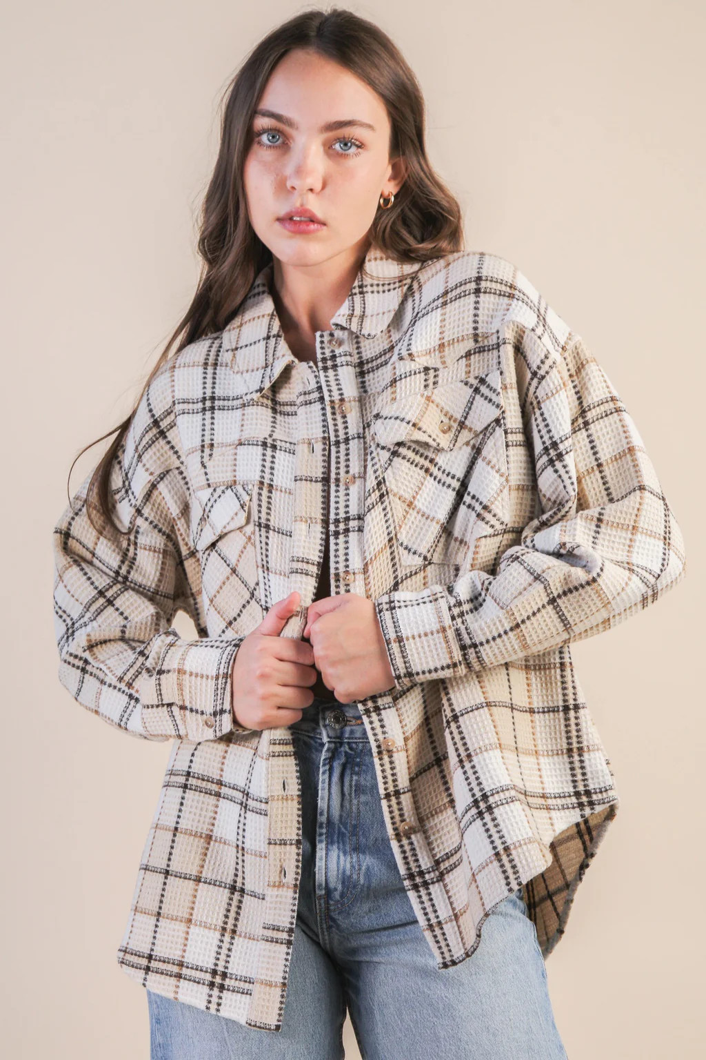 OVERSIZED FLANNEL SHACKET | 555 Boutique