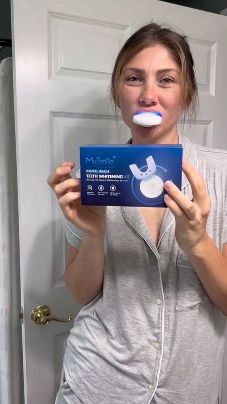 Busy Mom looking to brighten your smile in just 7 days?! 😁 Treat yourself to the MySmile Teeth Whitening Kit!! 🦷✨ #mysmile #likeit 

#LTKBeauty #LTKFindsUnder100 #LTKVideo
