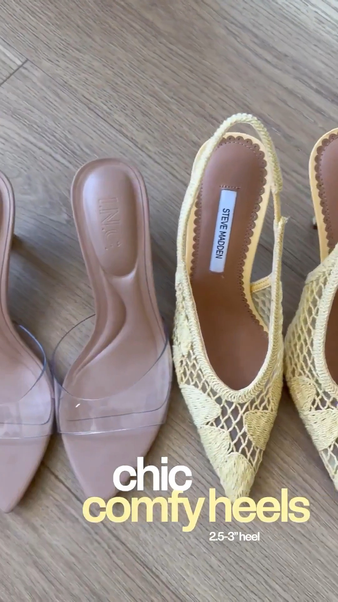 Omg the most chic comfy heels!!! ✨🤯💗
They’re all 2.5-3” heels

#LTKU #LTKgrwm #LTKootd
