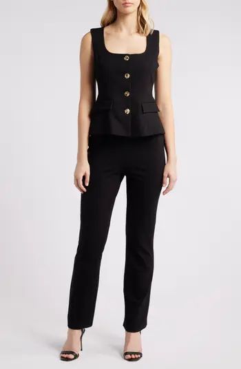 Halogen® Square Neck Sleeveless Jumpsuit | Nordstrom | Nordstrom