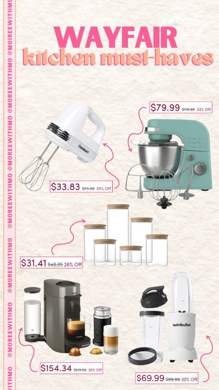 Wayfair kitchen appliances are now on sale! Shop all of your cookware and bakeware necessities!

Kitchen Appliances
Home Appliances
Sale Alert
Wayfair
Moreewithmo

#LTKSaleAlert #LTKSeasonal #LTKHome