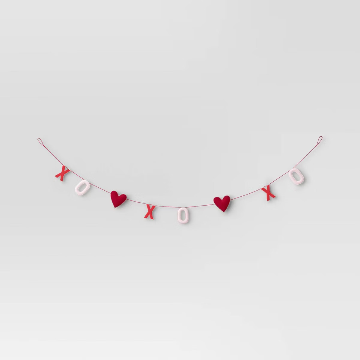 72" XO Valentine Garland Red - Threshold™ | Target