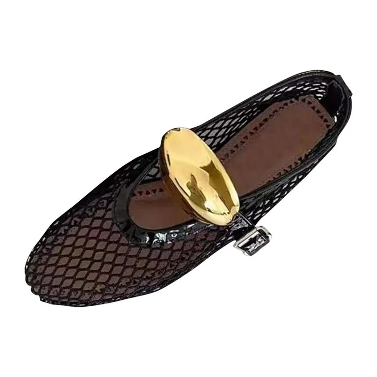 Hopeusnice Flats Shoes for Women Flat Heel Breathable Non-Slip Pumps Shoes Women's Flats Shoes So... | Walmart (US)