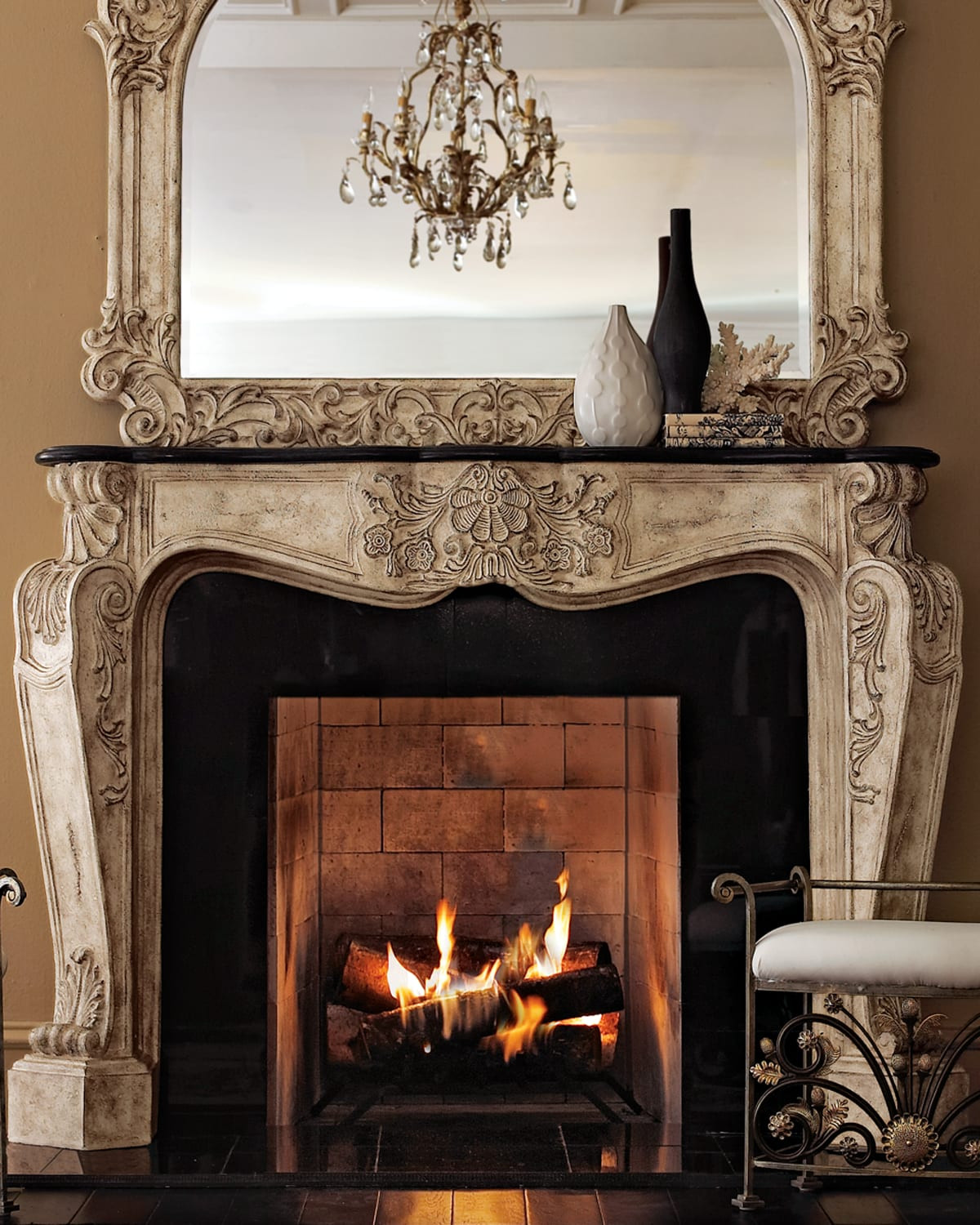French" Fireplace Mantel | Neiman Marcus
