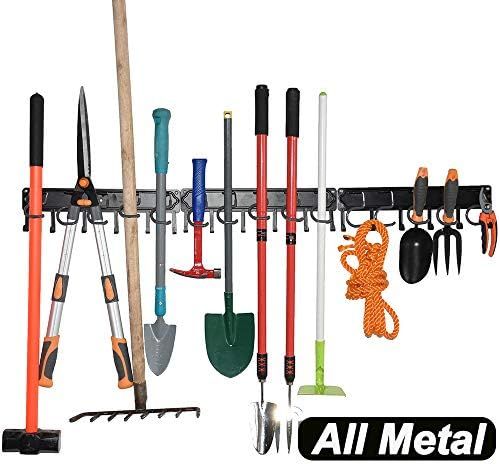 YueTong All Metal Garden Tool Organizer,Adjustable Garage Wall Organizers and Storage,Heavy Duty ... | Amazon (US)