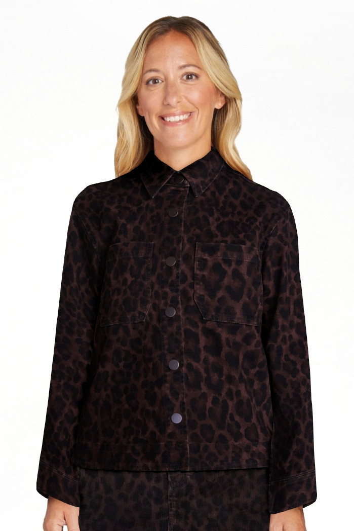 Scenario Women's Faux Leopard Print Jacket, Sizes XS-XXXL | Walmart (US)