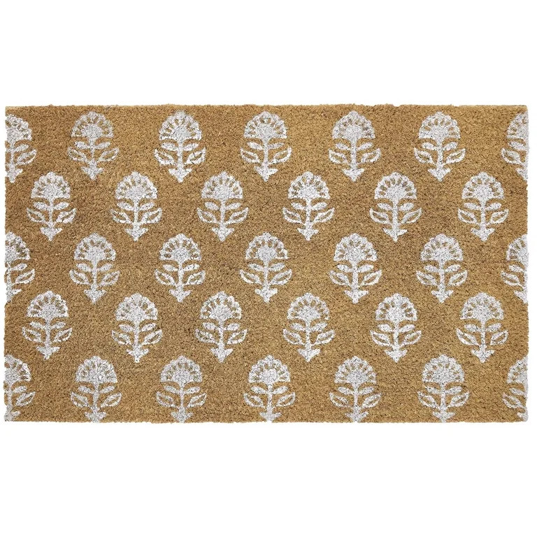 HOARBOEG Welcome Doormat for Outside Doors, 19.7x31.5in Non-Slip Floor Mats with Floral Pattern, ... | Walmart (US)