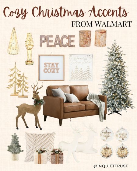 Do you like a subtle Christmas Home Decor? These cozy Christmas Accents from Walmart are perfect!

#GoldChristmasOrnaments #LivingRoomRefresh #TreeOrnaments #TabletopDecor

#LTKfamily #LTKHoliday #LTKhome
