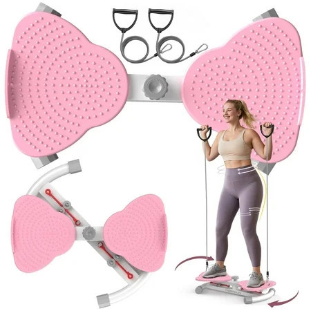 UPGO Slim Waist Twister - 330 lbs Silent Ab Toner Machine for Women, Core Workout Board, Home Gym Equipment for Hourglass Figure & Love Handle Reduction, Pink | Walmart (US)