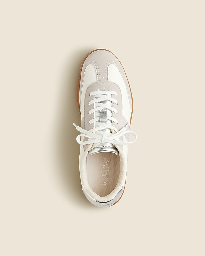 J.Crew field sneakers in metallic | J. Crew US