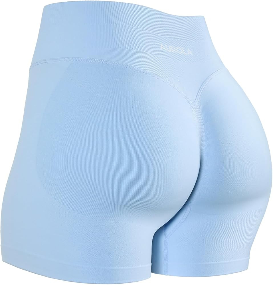AUROLA Influence Workout Shorts for Women,2.5 3.5 4.5 5.5 6.5 No Roll Up Squat Proof Scrunch Seam... | Amazon (US)