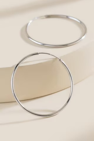 Myla Sterling Silver Hoops - francesca's | Francesca's