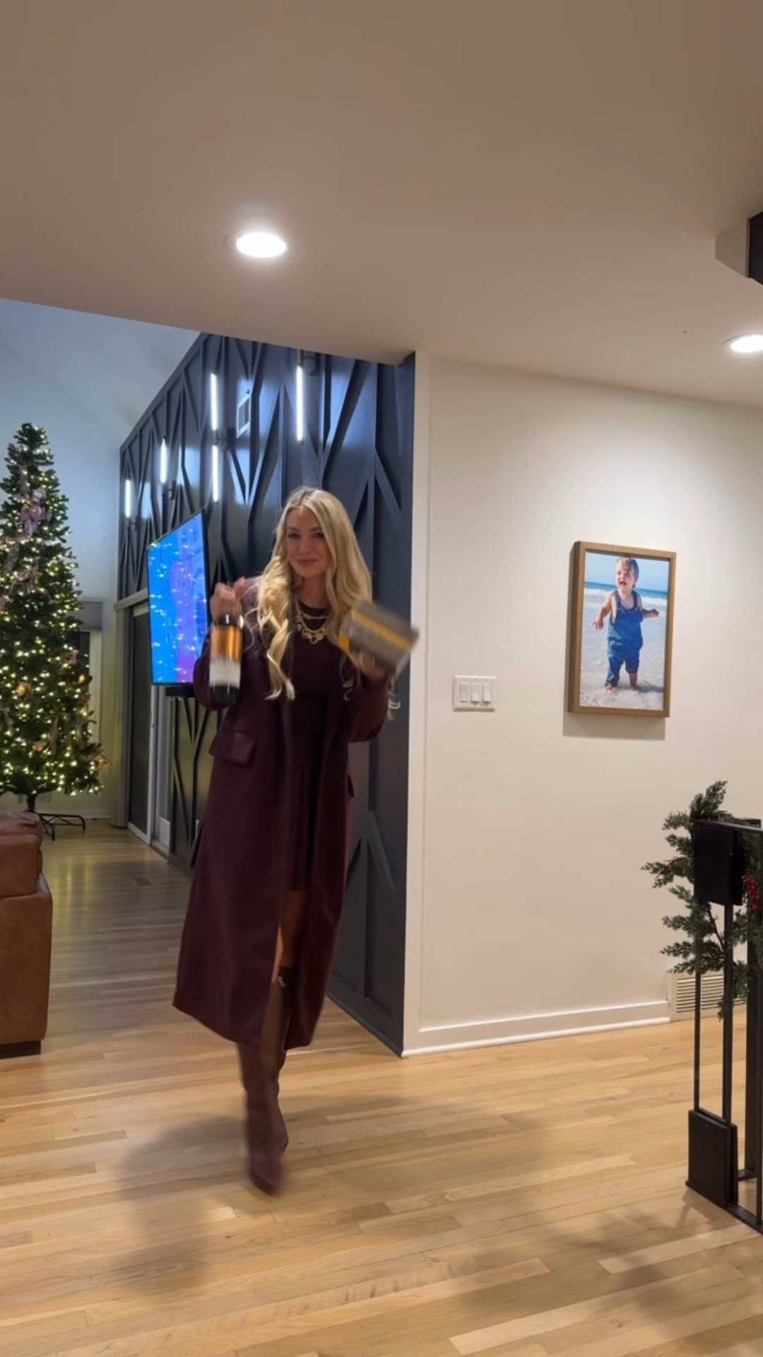 Being a side? Say less. 
Wine + LMNT electrolytes for a good night & next day 😂

Wearing a small in the dress, medium in the coat 🤍

#LTKHoliday #LTKmomlife #LTKootd