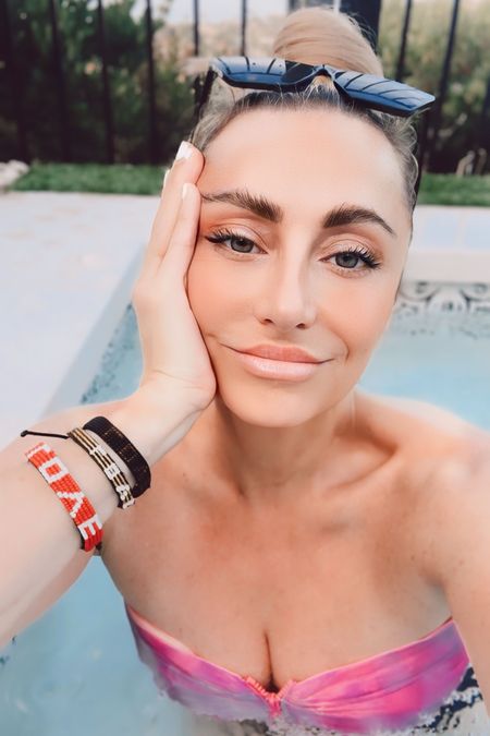 Jacuzzi at sunset with the best sun protection: Indy sunglasses! You can even get your prescription in them. Ganni swim suit- low in stock

#LTKStyleTip #LTKFindsUnder100 #LTKSwim