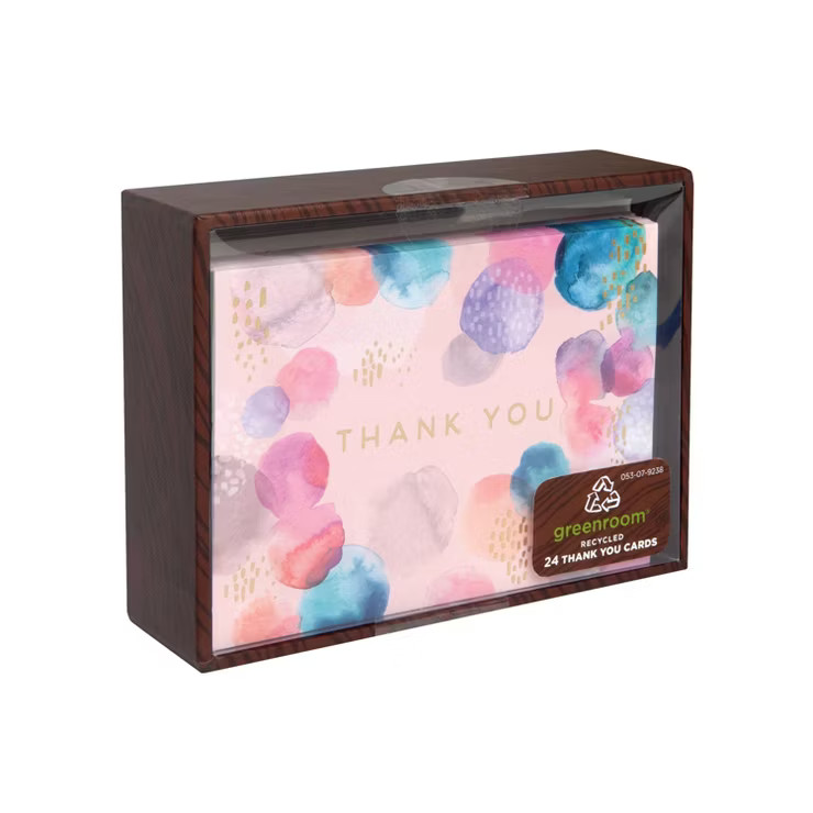 Target/Party Supplies‎Shop all greenroom24ct Thank You Cards with Envelopes Watercolor DotsIn s... | Target