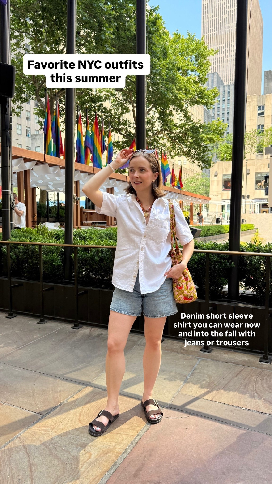 Aritzia denim forum shirt on sale for 50% off! Wearing 2xs Also own and love in denim blue 
Dad shorts 25

#LTKPetite #LTKSaleAlert #LTKootd