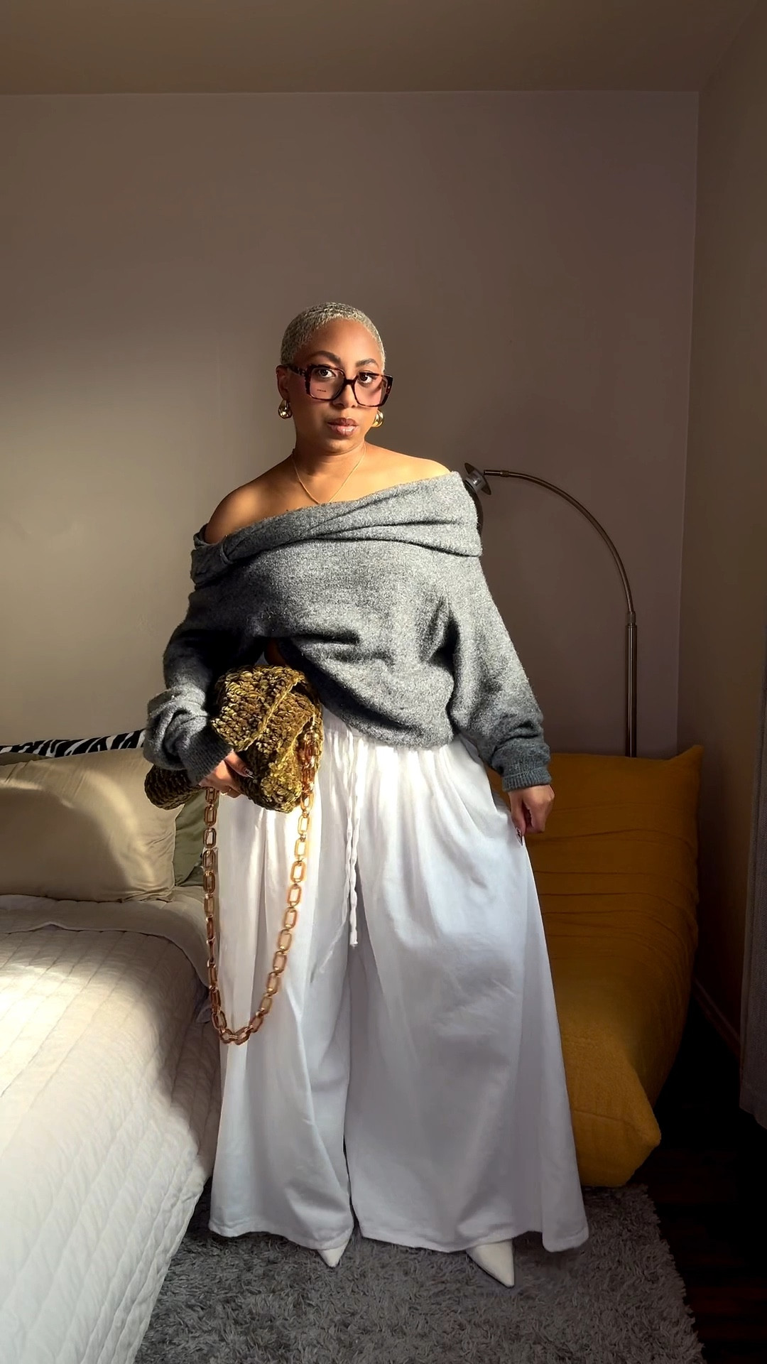 Something so soft and elegant about this look ✨🤏🏾

Height: 5’ 1”
Weight: 145

Sweater: M/ L
Pants: L

#LTKootd #LTKMidsize