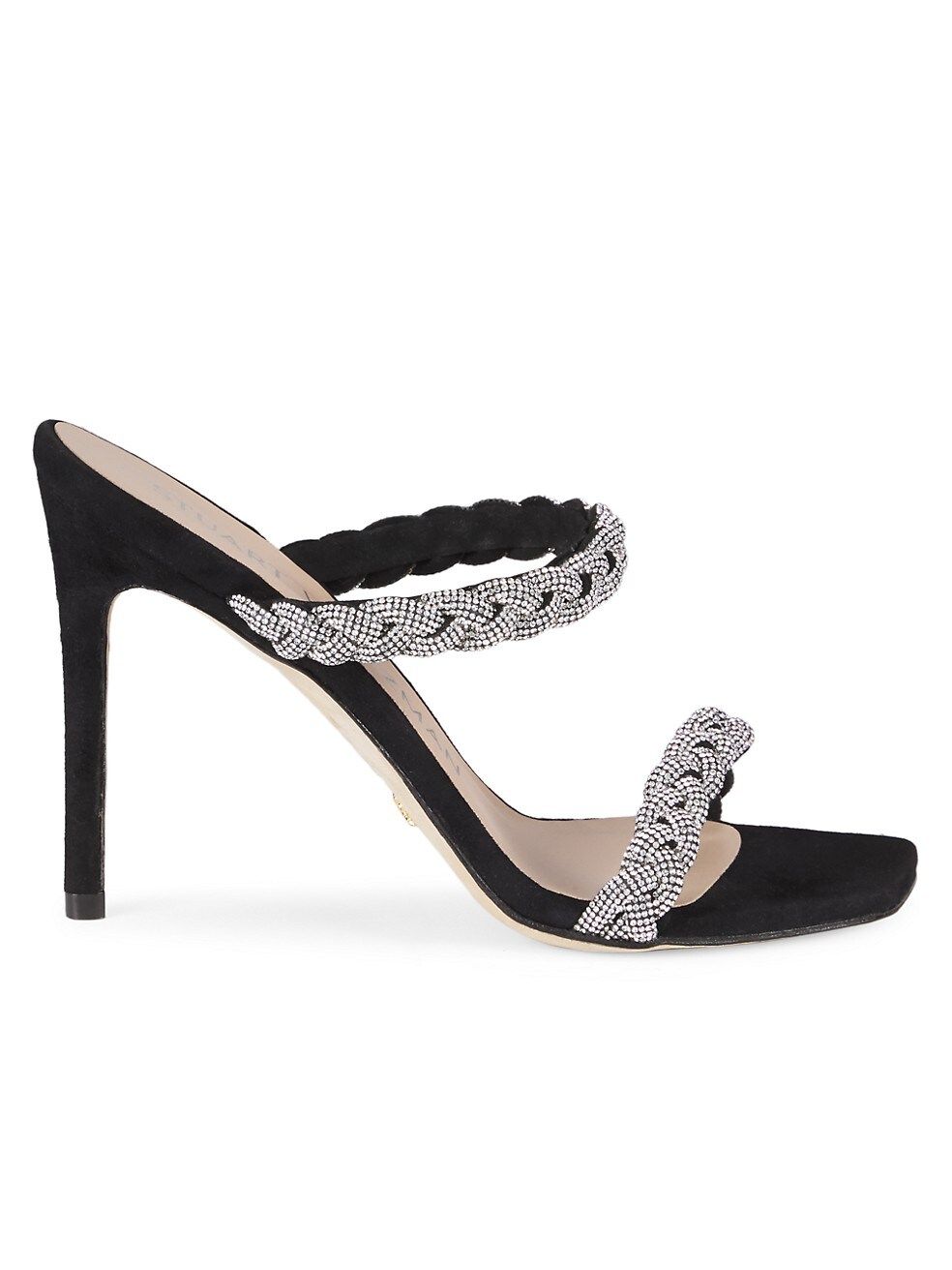 Stuart Weitzman Addison Braided Embellished Suede Sandals | Saks Fifth Avenue