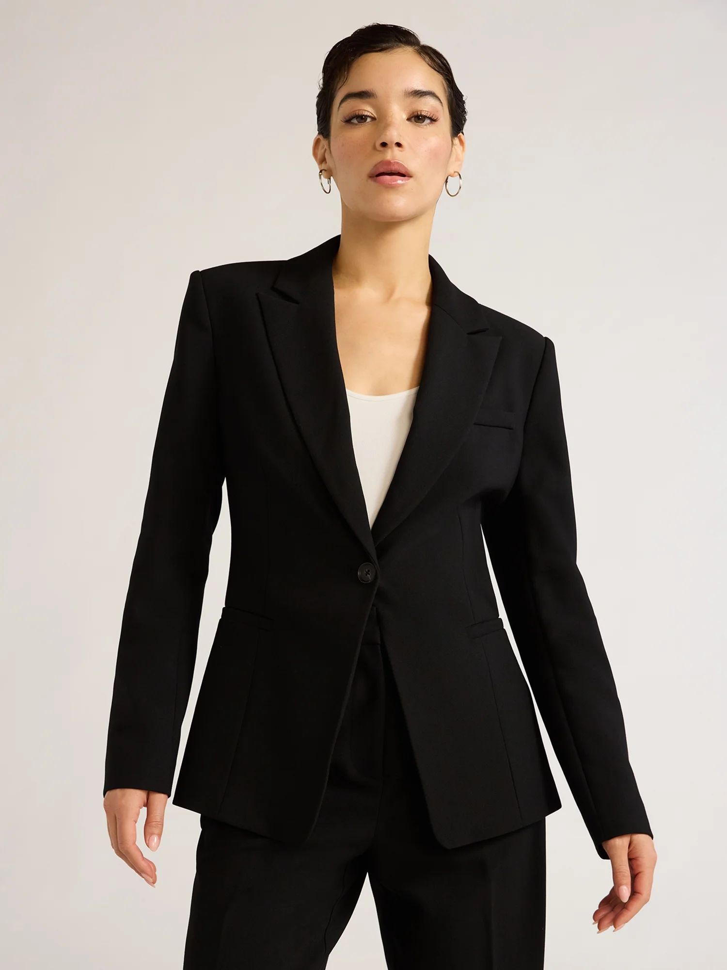 Sofia Jeans Women's Twill Single Breasted Blazer, Sizes XS-XXL | Walmart (US)