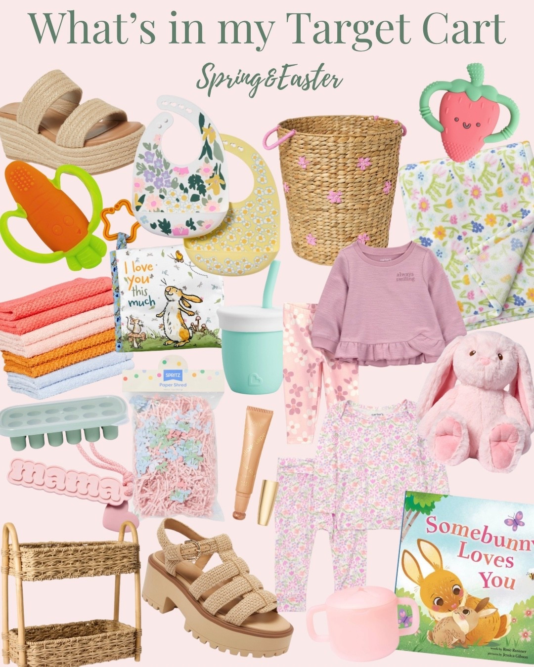 Target is killin it for Spring per usual, got online for a few items and now my cart is full 🙈 #target #targethaul #easter #easterbasket #springsale 

#LTKSeasonal #LTKmomlife #LTKBaby
