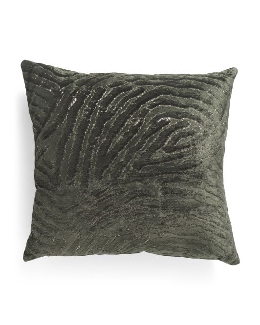 Made In Usa 20x20 Stone Wash Woven Chenille Yarn Dyed Pillow | Home Essentials | Marshalls | Marshalls