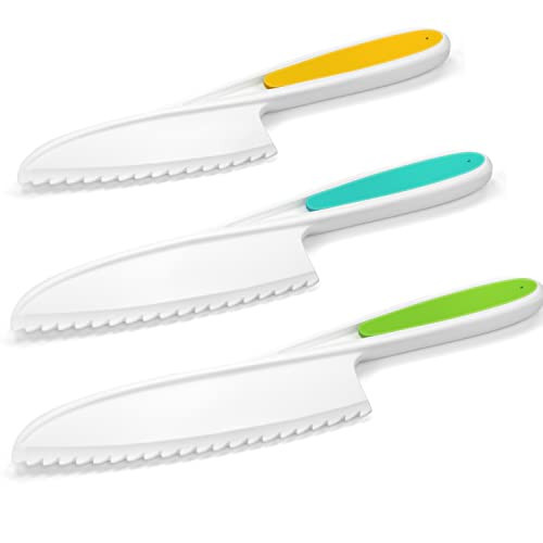 Yeeammk Montessori Toddler Knife Set-3PCS Kids Safe Knives for Real Cooking Kids Cooking Sets Real Cooking Kitchen Tools Toddler Friendly Knives | Amazon (US)