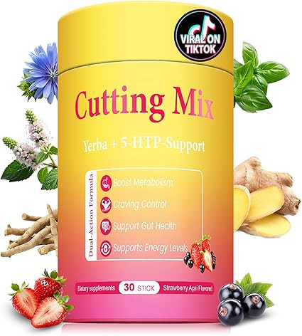 Cutting Drink Mix – Berberine, Chromium, 5-HTP, Yerba Mate, FOS & Magnesium | Supports Satiety ... | Amazon (US)