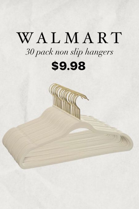 Walmart non-slip hangers 30 pack for only $10

#LTKHome #LTKFindsUnder50 #LTKStyleTip