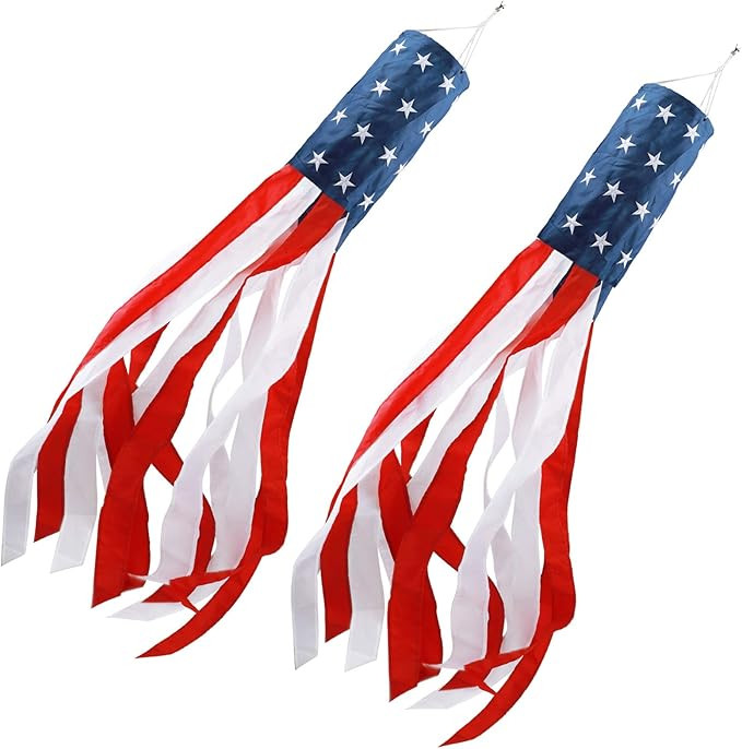 4th of July Decorations,40 Inch American Flag Windsock,Wind Socks for Outside Heavy Duty,Patrioti... | Amazon (US)