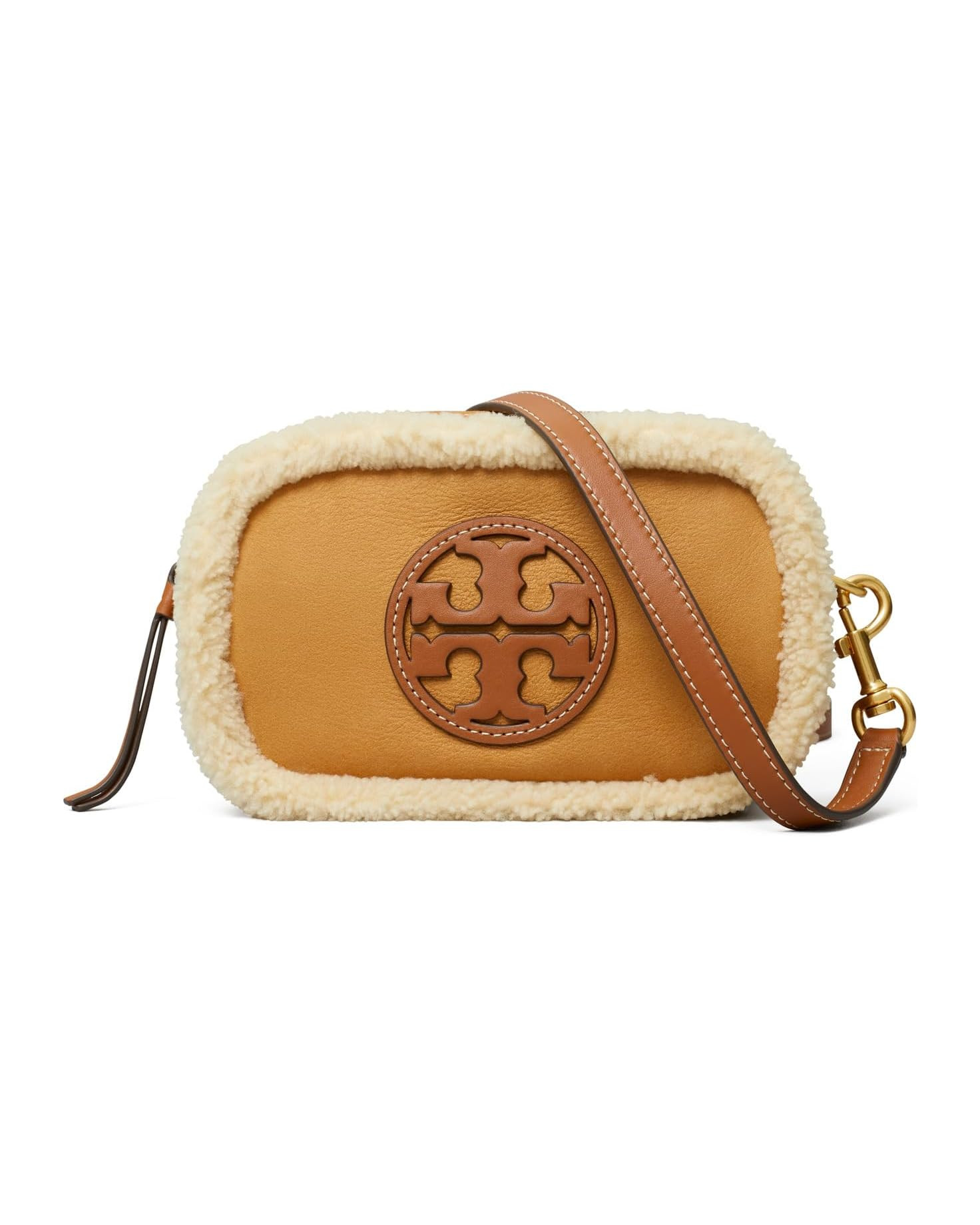 Tory Burch Miller Shearling Mini Crossbody Bag | Zappos