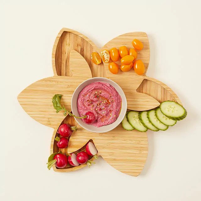 Bamboo Lotus Serving Board | UncommonGoods