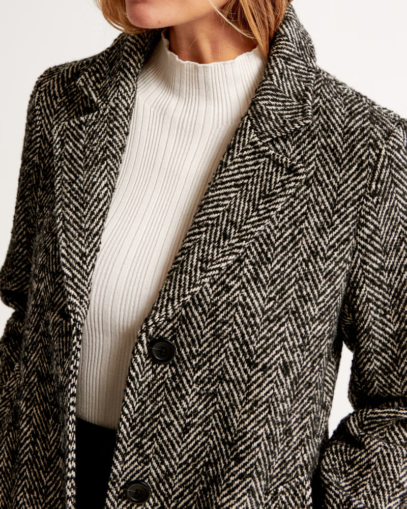 Textured Dad Coat | Abercrombie & Fitch (US)
