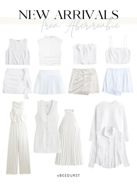 New arrivals from Abercrombie, Abercrombie outfit, white dress, white bodysuit, vacation outfit, Valentine’s Day outfit, linen skirt, mini skort, white skort, bride outfit, bachelorette party outfit for bridee

#LTKSeasonal #LTKstyletip #LTKwedding