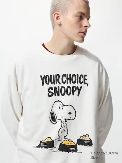 PEANUTS SweatshirtColor: 01 OFF WHITESize: MEN SXXSXSSMLXLXXL3XLCheck my sizeGet help with
findin... | UNIQLO (US)
