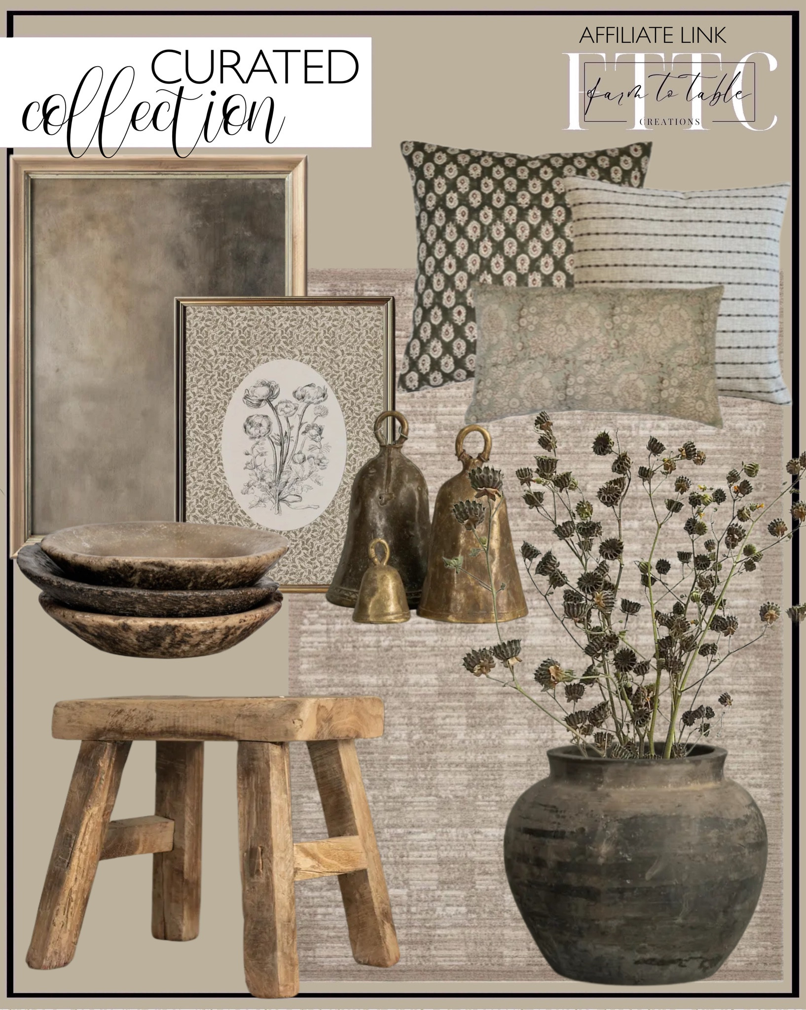 Curated Corner. Follow @farmtotablecreations on Instagram for more inspiration.

Abstract Art. Neutral Vintage Floral Art. Neutral Pillow Combo. Marble Bowls. Vintage Terra cotta Pot. African Brass Cow Bells. Vintage Elm Stool. dried abstract wheel fruits branches. dried flower, natural plant branches. 

Vintage Decor | Cozy Corner | Bathroom | Curated Entryway | Spring  Decor | End of Year Clearance | Trending Decor | Viral Decor | Amazon Holiday | Bedroom corner | Coffee Table Decor | Neutral Decor | Fall Stem Sale | Target Finds | Skinny Bench | Bedroom | Living Room | Breakfast Nook | Amazon Home | Target Sale | Loloi Rugs | Magnolia Home | console table | console table styling | faux stems | entryway space | front porch decor | neutral decor | entryway decor | cozy home | affordable decor |  home decor | home inspiration | console styling | entryway rug | cozy moody home | moody home decor | neutral home | bathroom decor | living room | spring decor | Hearth & Hand | Studio McGee

#LTKSaleAlert #LTKHome #LTKFindsUnder50