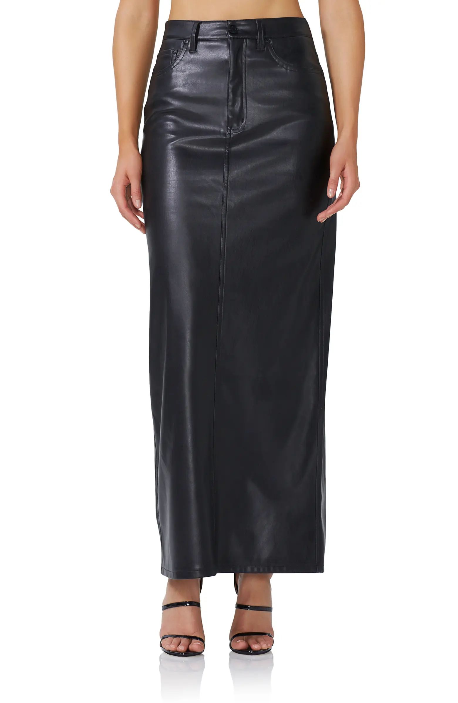 AFRM Amiri Faux Leather Maxi Skirt | Nordstrom | Nordstrom