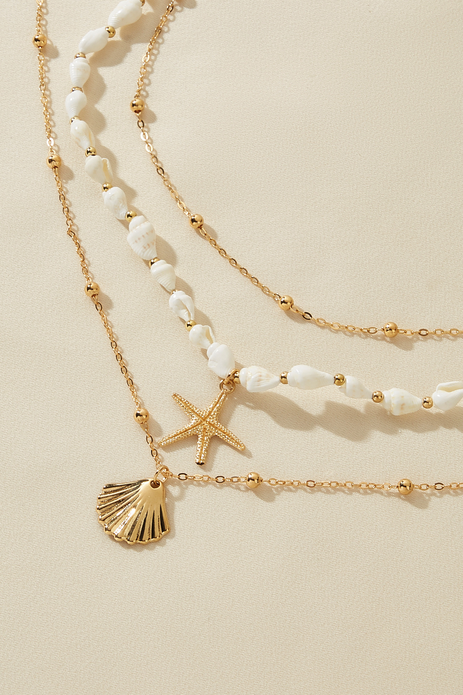 Mermaid State of Mind Gold-Tone Necklace Set | Cupshe US