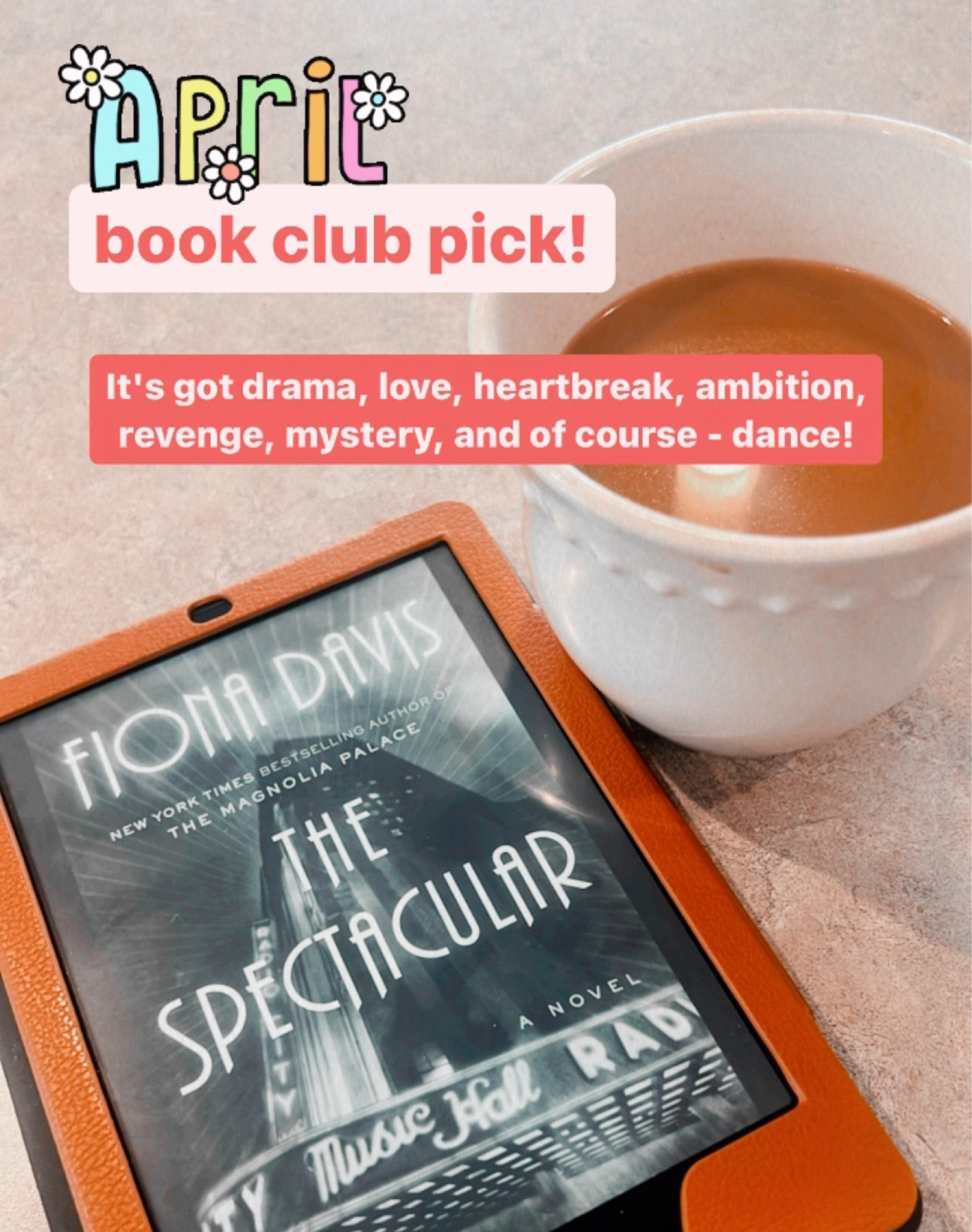 This month’s brainy ballerina book club pick is set against the glitz and glamour of Radio City Music Hall, following 19-year-old Marion Brooks as she lands her first gig as a pro dancer with the legendary Radio City Rockettes.

As she grapples with the intensity of trying to meet the exacting standards of being a Rockette, her personal life is, by contrast, in complete shambles. Not to mention, she finds herself unexpectedly pulled into the search for a madman who has been terrorizing the citizens of NYC for 16 years.

A master of historical fiction, Fiona Davis has meticulously researched every last detail, making the story that much richer. The number of twists and turns she takes us on is mind-boggling. Just when I thought I had the story figured out - I was shocked again. 🤯

Grab your copy and get ready for a page-turner!