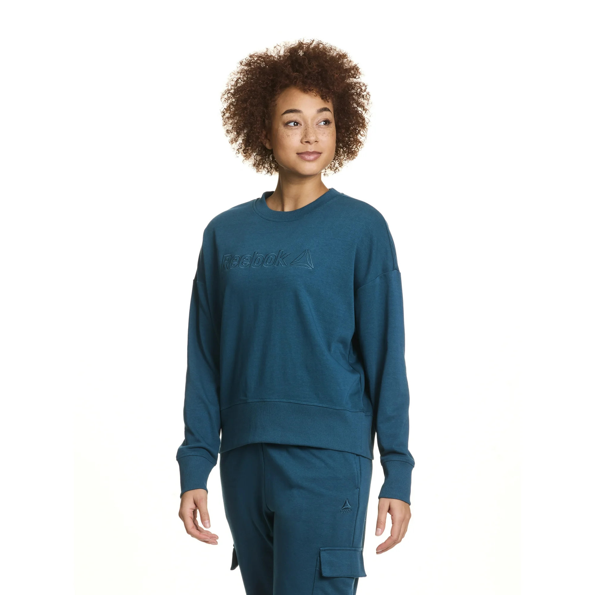 Reebok Women's Meet and Greet Crewneck Sweatshirt, Sizes XS-XXXL | Walmart (US)
