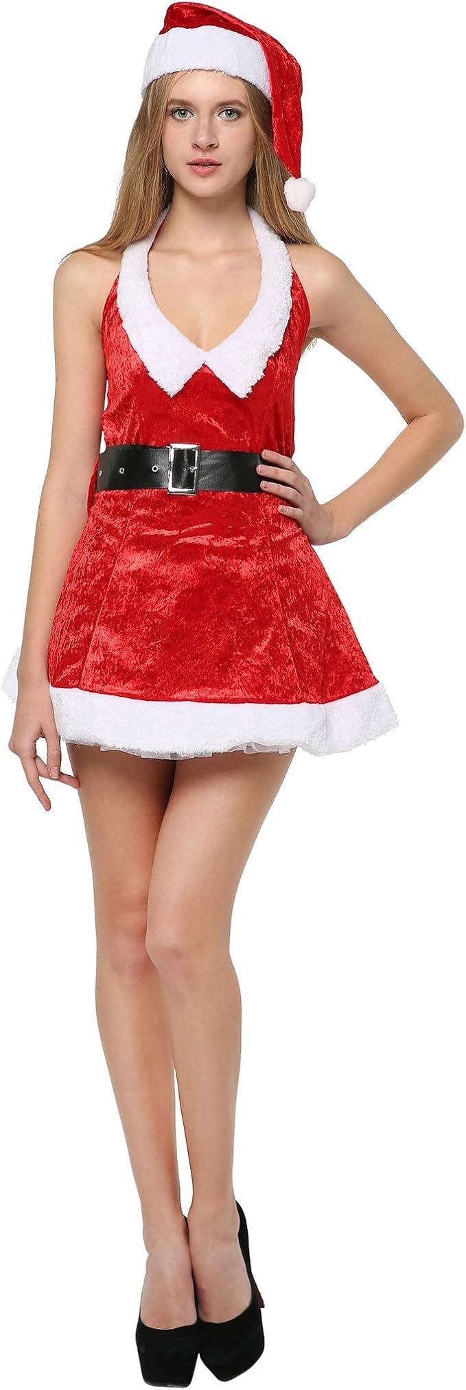 EraSpooky Christmas Sexy Miss Santa Costume | Amazon (US)