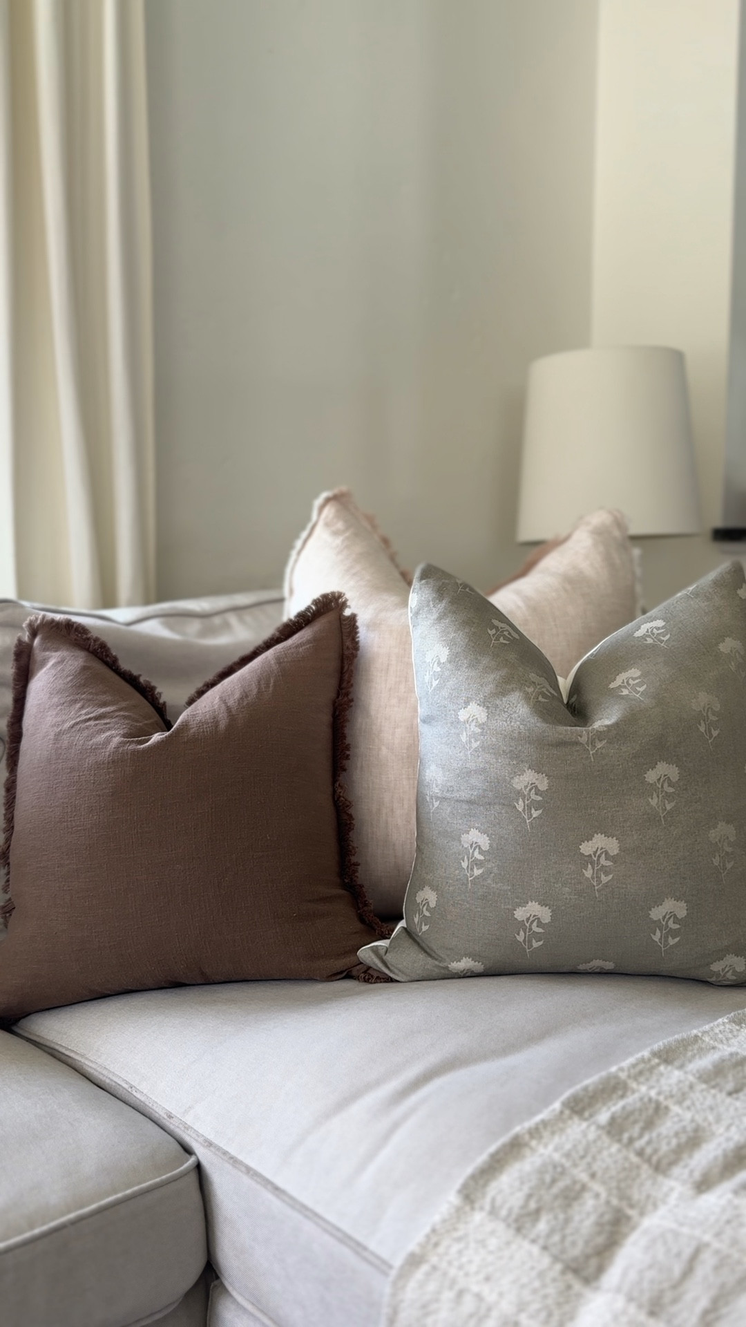 Neutral Spring Throw Pillows. 

#LTKfindsunder50 #LTKhome #LTKSeasonal