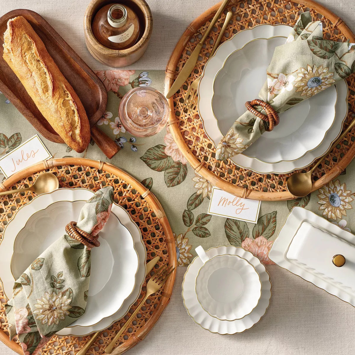 13.1 fl oz Stoneware Tea Cup with Saucer Gold Rim - Threshold™ | Target