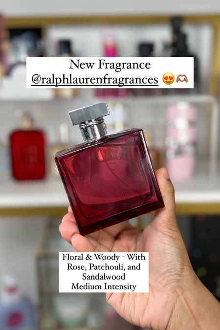 
New fragrance from Ralph Lauren

Olfactory Family: Woody, Floral
Key Notes: Rose, Patchouli, Sandalwood
Intensity 4/5 
    



#LTKstyletip