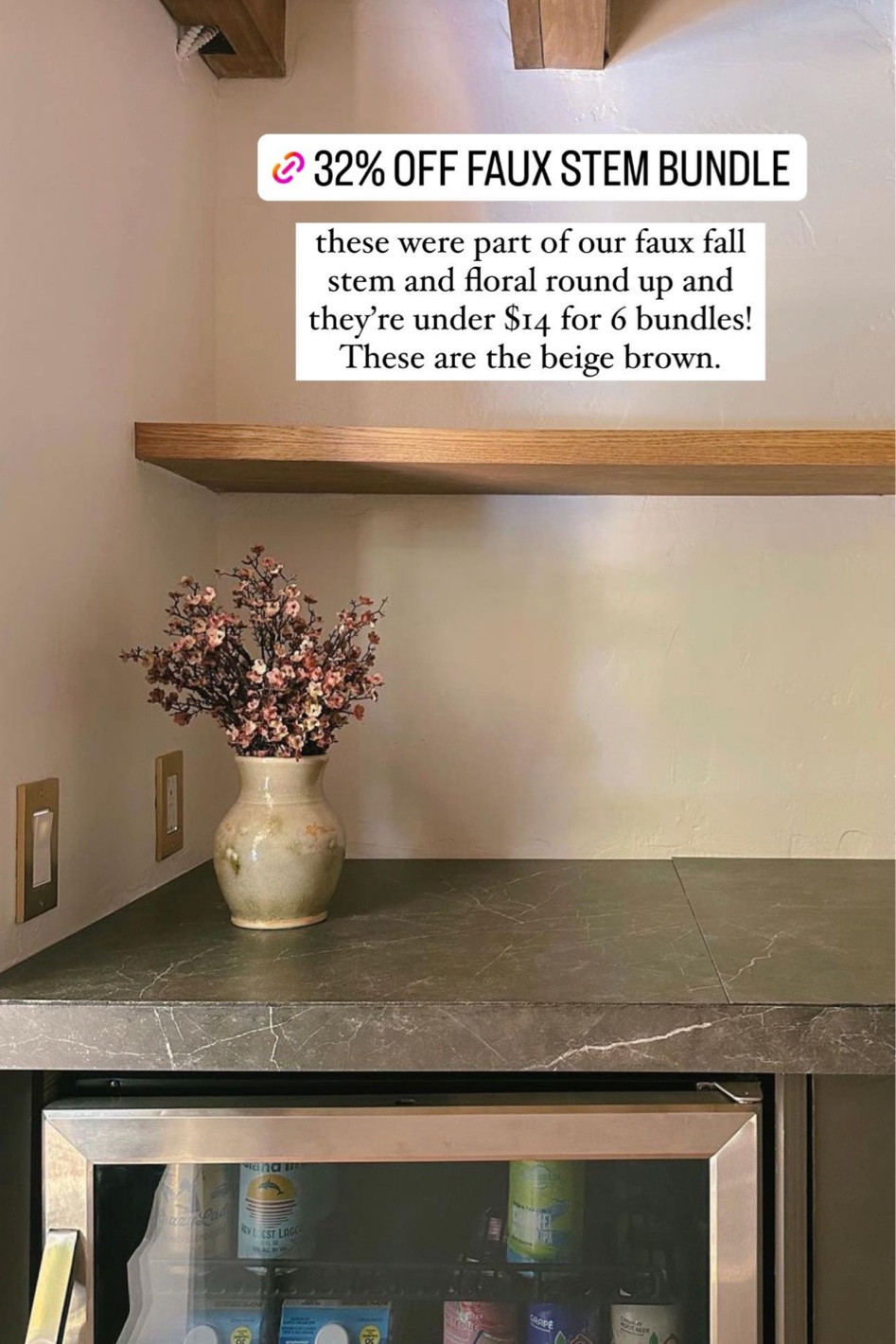 32% OFF FAUX STEM BUNDLE
these were part of our faux fall stem and floral round up and they're under $14 for 6 bundles!
These are the beige brown.

#LTKxPrime #LTKsalealert #LTKhome