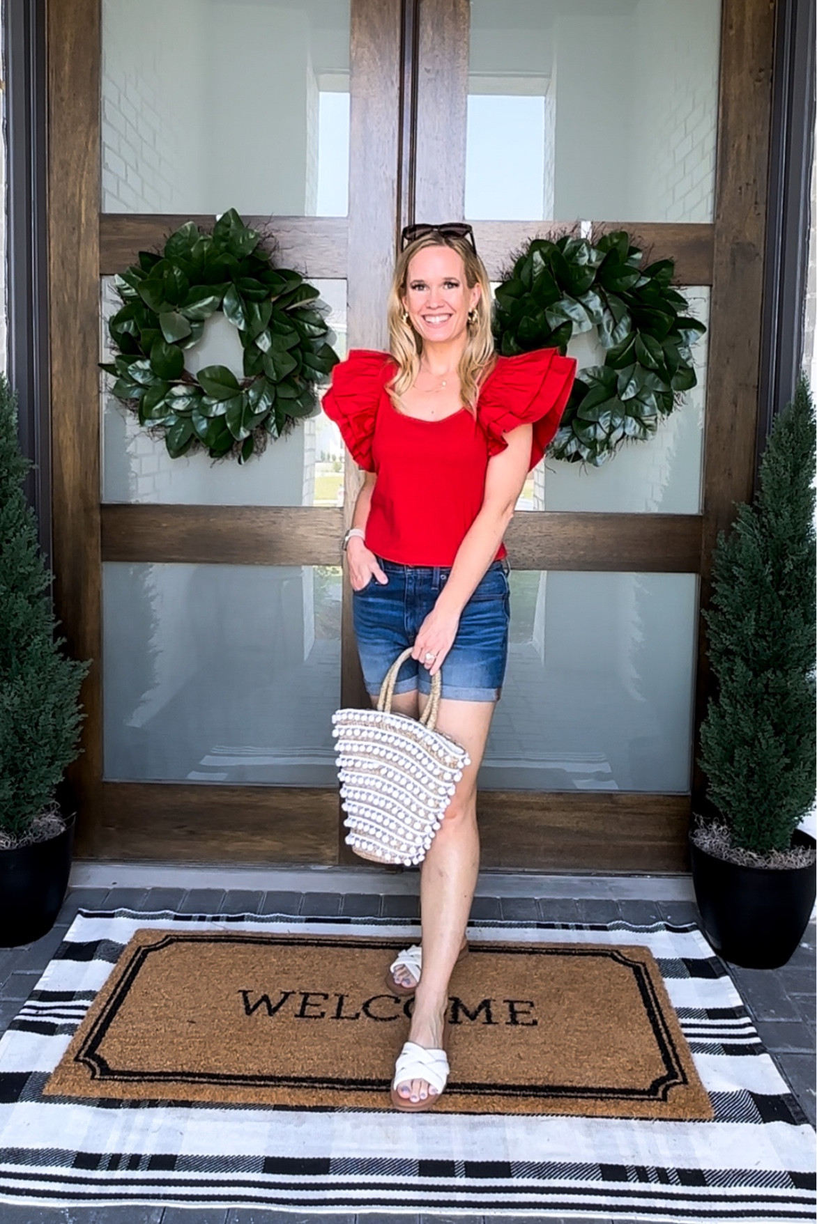 Affordable Target top available in other color options - love this top as a Fourth of July outfit 

#LTKstyletip #LTKSeasonal #LTKunder50