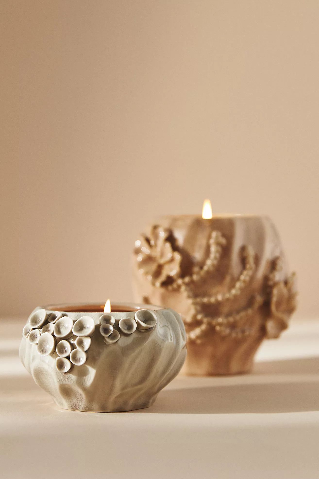 Corale Textured Jar Candle | Anthropologie (US)
