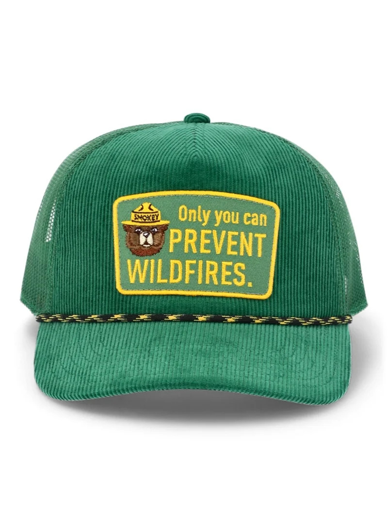 Smokey Bear Men's Snapback Sport Hat, Green | Walmart (US)